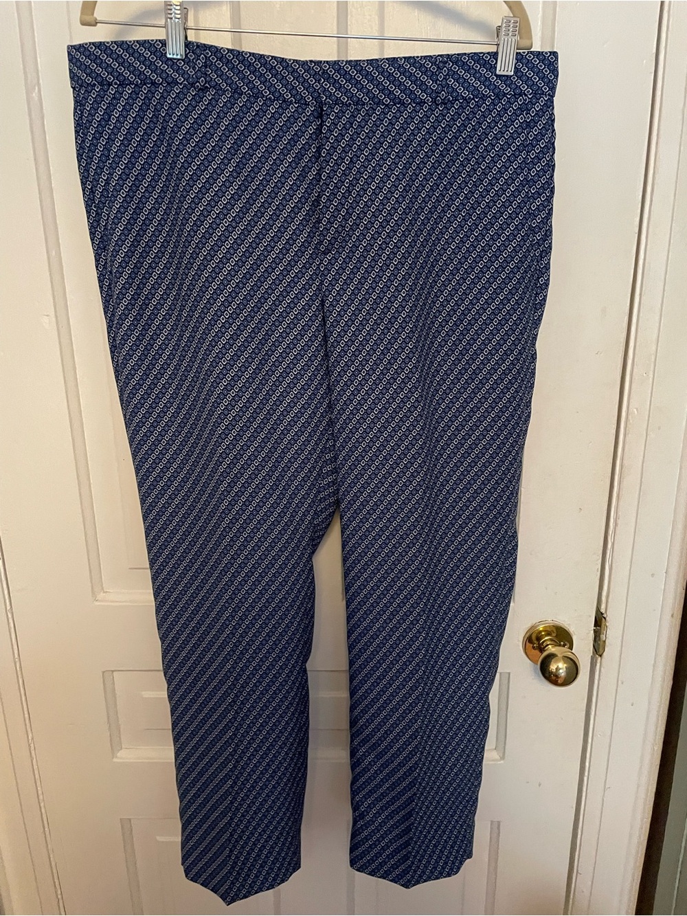 Banana Republic NWOT Blue Patterned Dress Pants